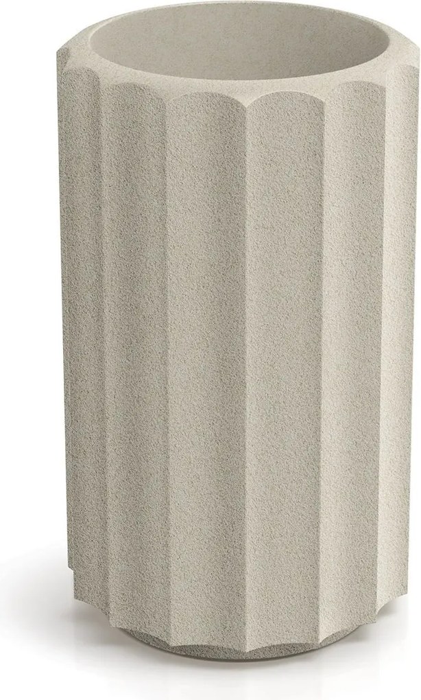 Plastový květináč RONAN LINE HIGH 28 cm pískový