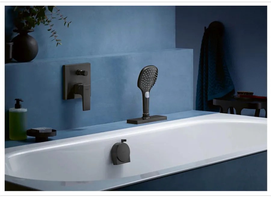 Hansgrohe Metropol, vaňová batéria pod omietku, čierna matná, HAN-32545670