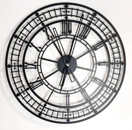 Kovové nástenné hodiny London 50 cm