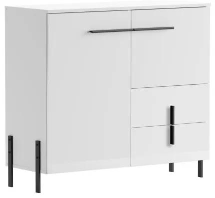 JUSTINE chest of drawers 2D2S white/ white HG