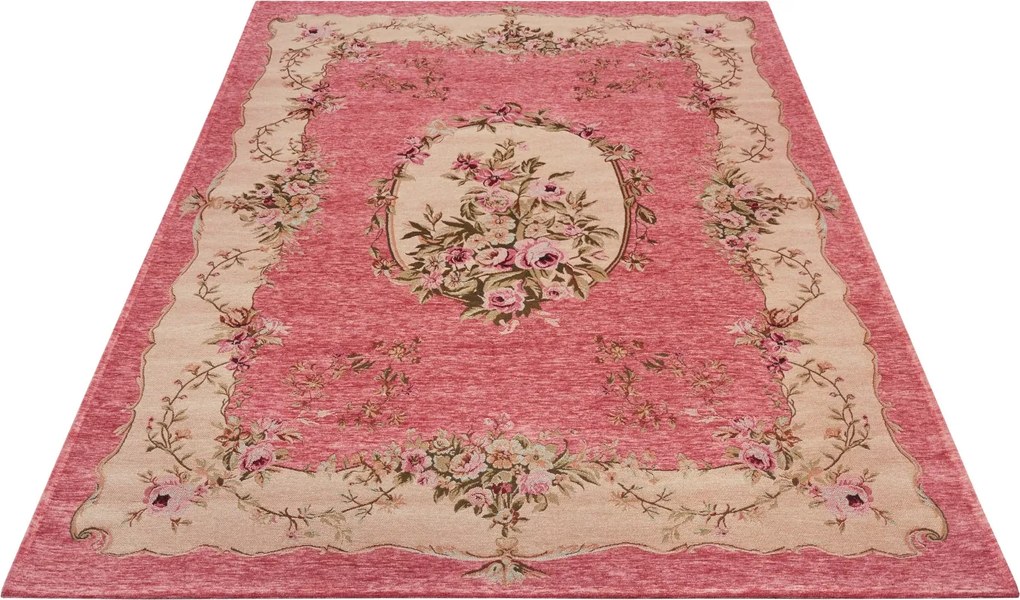 Hanse Home, AKCIA: 60x90 cm Kusový koberec Gobelin 105863 Pink Cream, ružová, obývacia izba