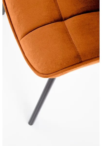 Jedálna stolička COMORO, 1 ks, škoricovo-hnedá