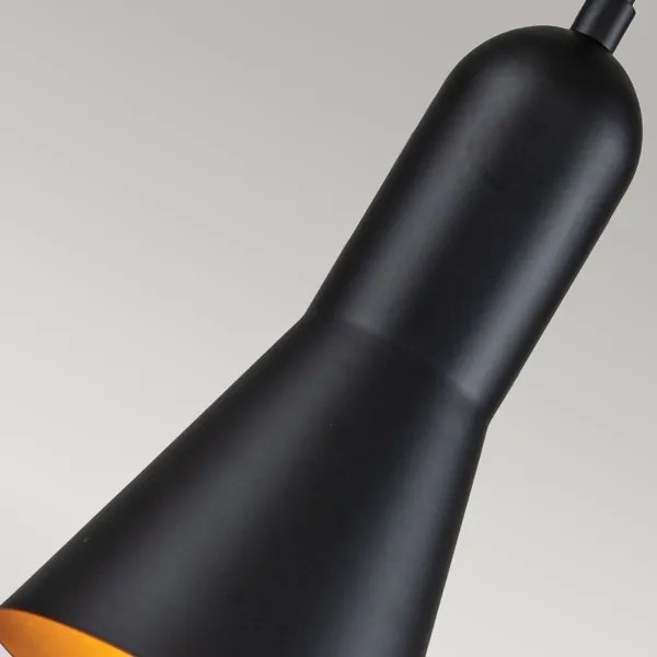 Elstead ETOILE-P-S-MB - Luster na lanku ETOILE 1xE27/60W/230V pr. 13,3 cm čierna