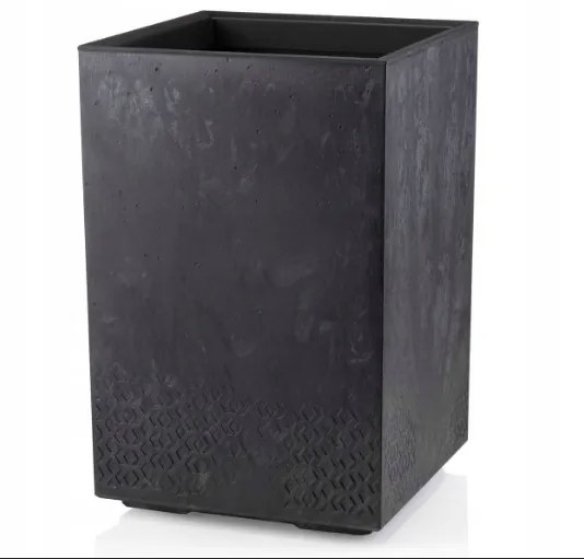 Kvetináč Betonic 60x40 cm čierny betón