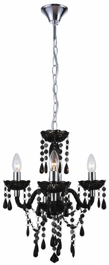 Toolight Toolight, stropné svietidlo 3xE14, EBT005-3CP, čierna, OSW-01240