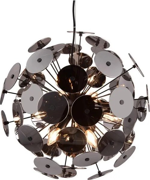 Matne čierne závesné svietidlo Discalgo – Trio