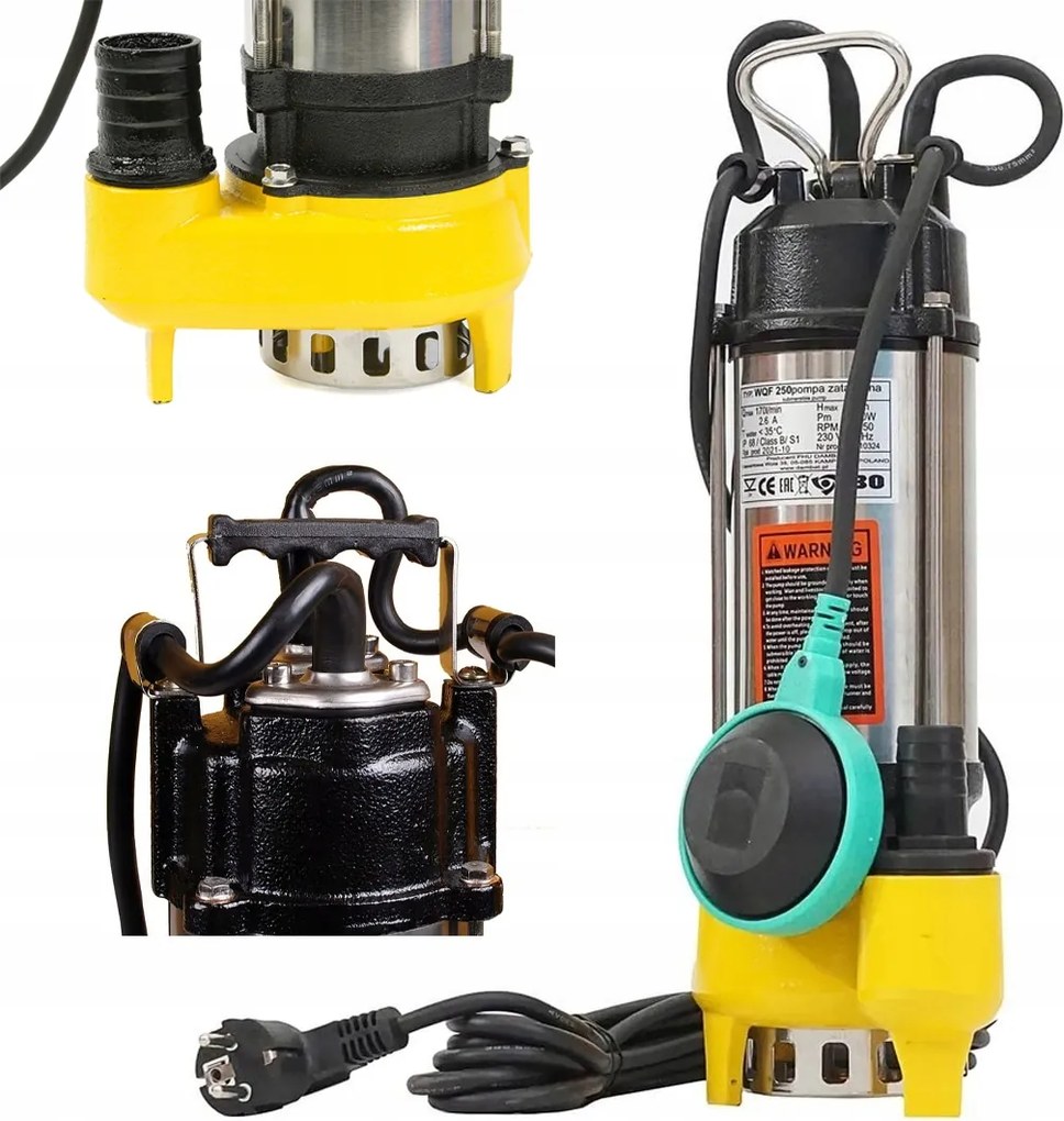 Ponorné Čerpadlo Na Odpadovú Vodu, Žumpa Na Špinavú Vodu S Plovákom Wqf 250 Ibo