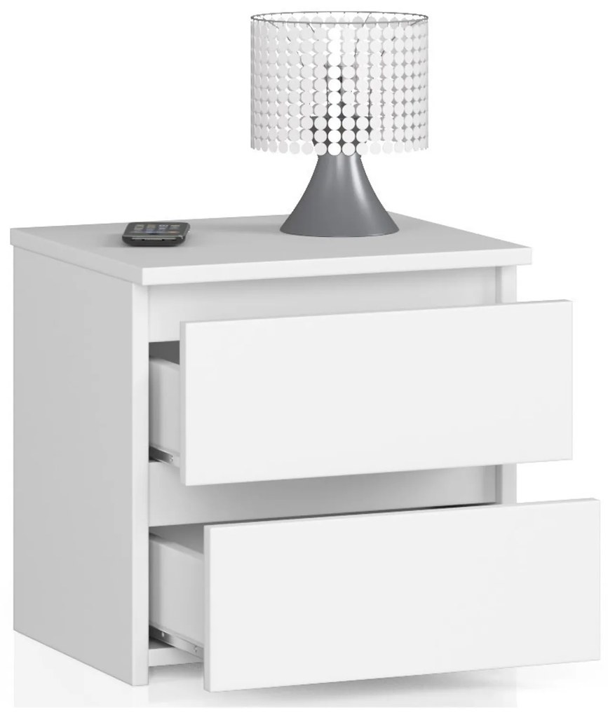 Nočný stolík CL2 40 cm - biela