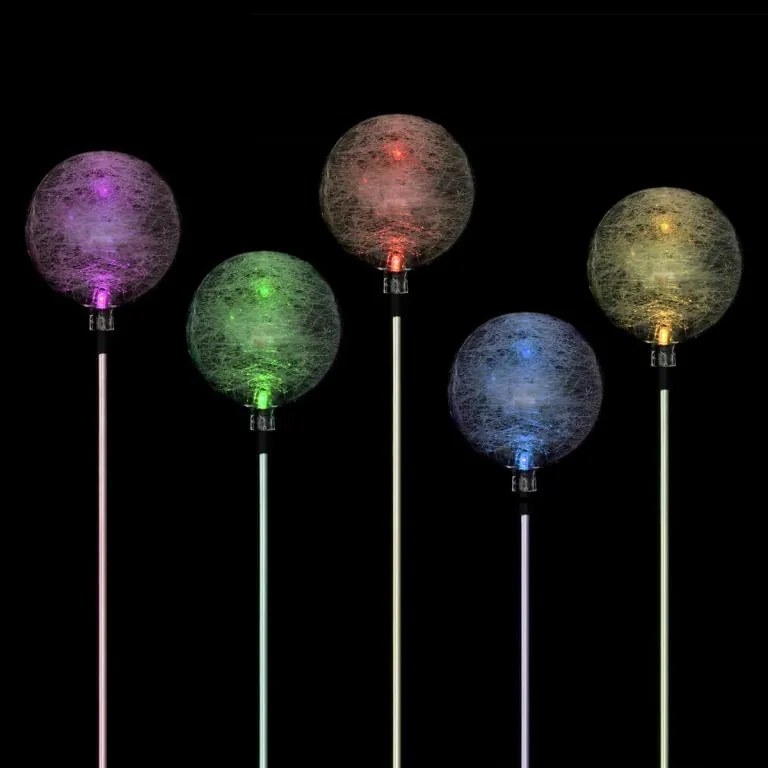 Garthen 751 Záhradná súprava solárnych LED lámp - 3 sklenené gule s farebnou zmenou