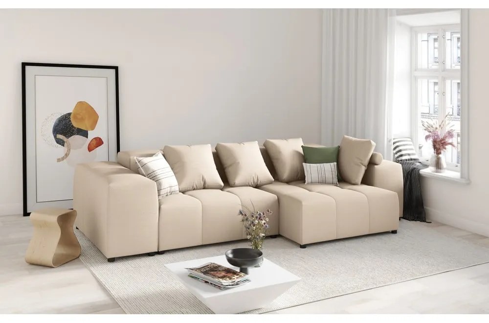 Béžový vankúš k modulárnej pohovke Rome - Cosmopolitan Design