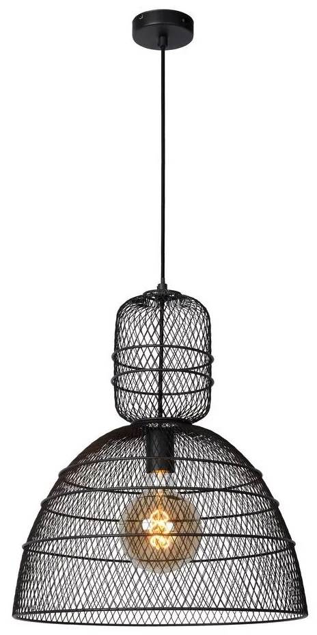Lucide 78395/01/30 - Luster na lanku GASSET 1xE27/60W/230V čierna