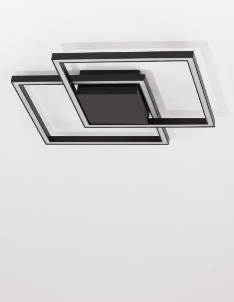 LED stropné svietidlo Bilbao 46 čierne