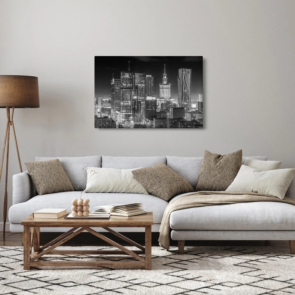 Obraz - Čiernobiely New York (90x60 cm)