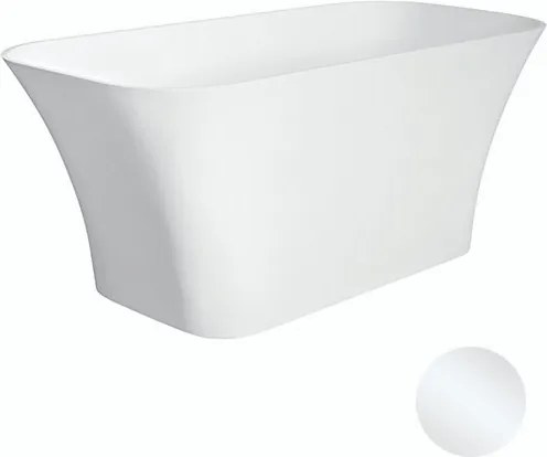 Besco Voľne stojaca vaňa z liateho mramoru Assos Matt 160x70 BESCO-Typ výpuste: Click-Clack štandard, chróm, BESCO-Rozmery: 160x70, BESCO-Farba: Biela