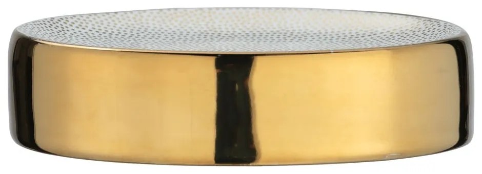 Keramická nádoba na mydlo v zlatom dekore Wenko Badi