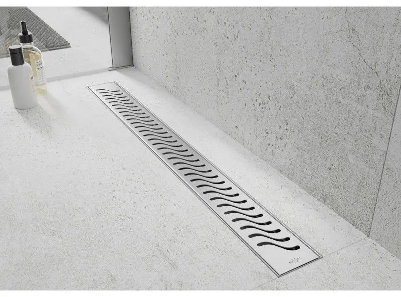 Mexen Flat nerezový sprchový žľab 70 cm vzor M09, 1028070-15