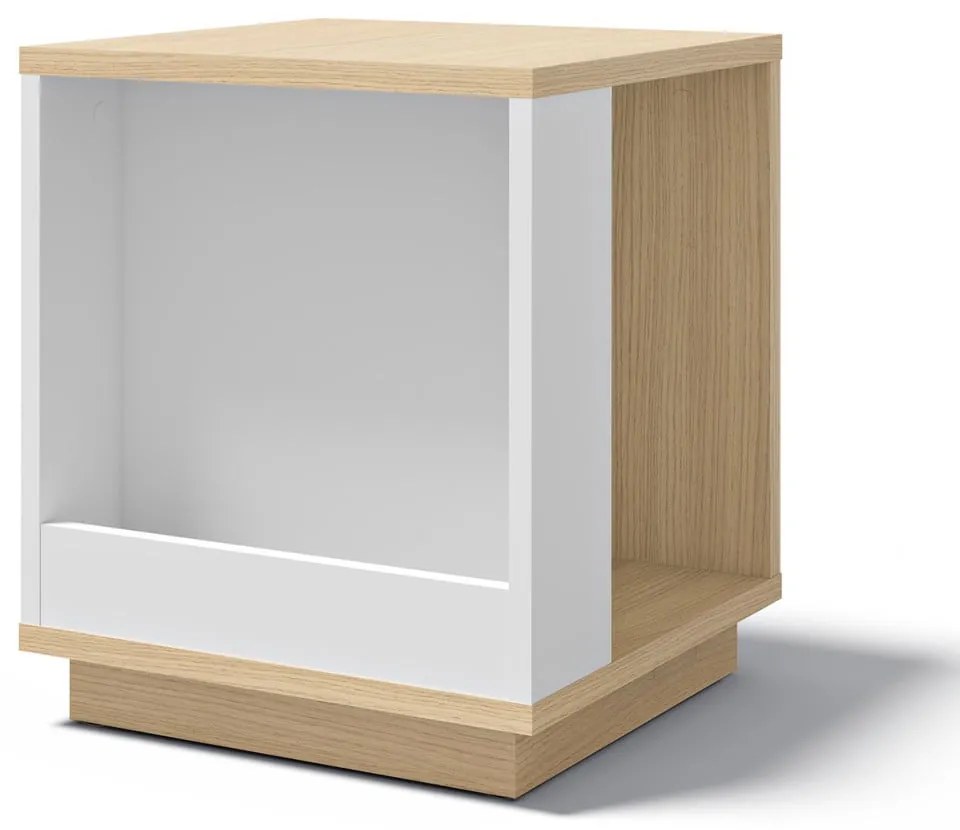 Odkladací stolík v dekore duba 40x40 cm Ella - TemaHome