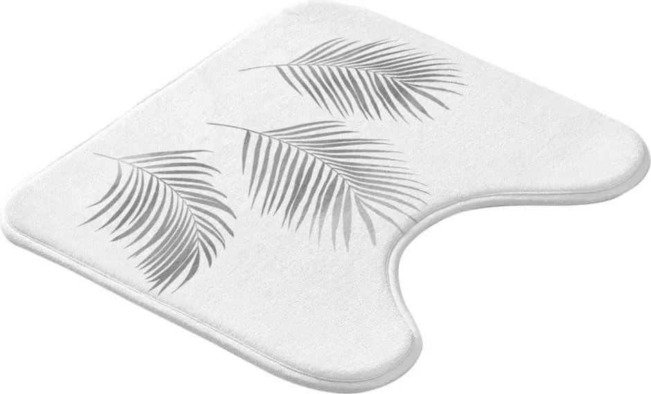 Biela/v striebornej farbe WC kúpeľňová predložka 45x45 cm Orbella – douceur d'intérieur