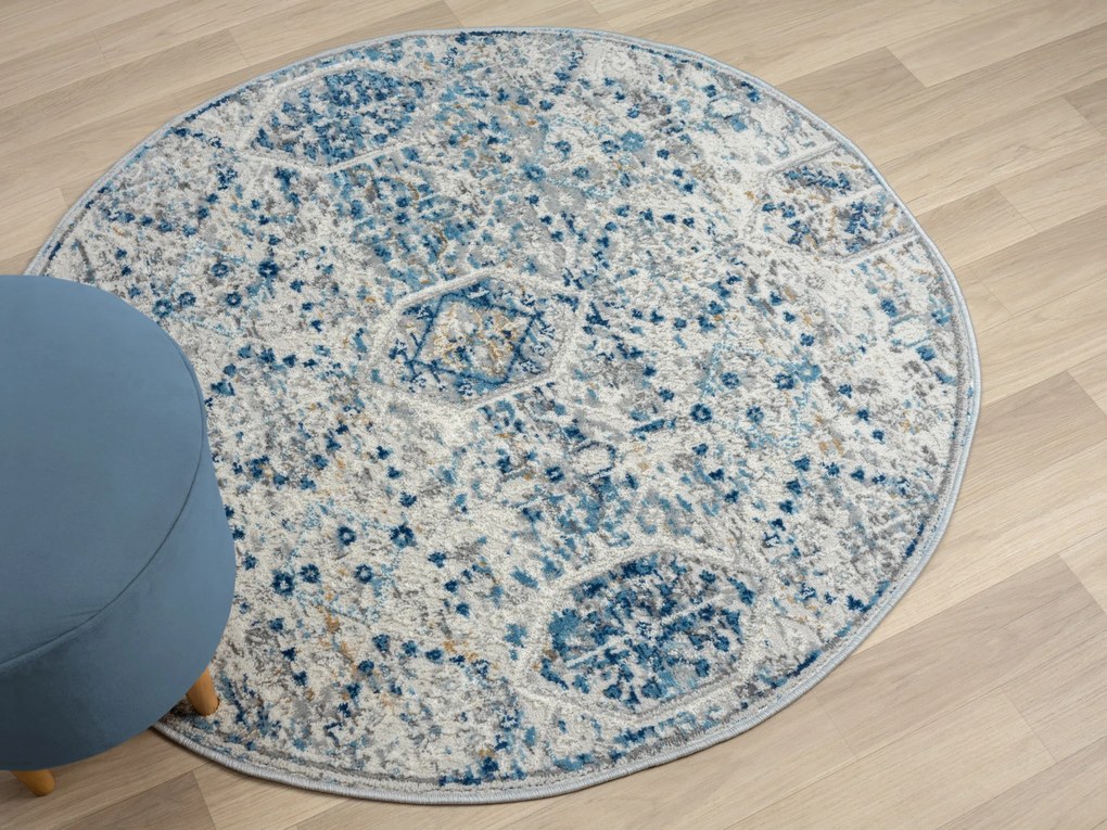 Kusový koberec My Heriz 2 CA60102 Beige kruh, 120x120 (priemer) kruh, béžová, chodba / predsieň, My Flair