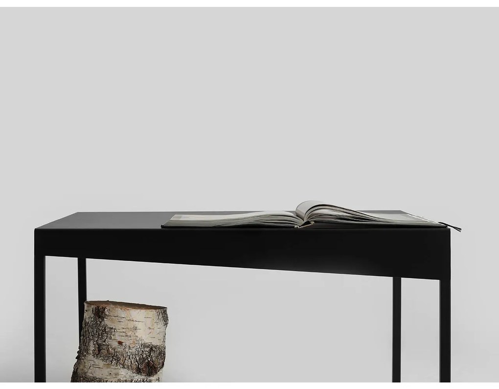 Čierny Konferenčný stolík Obroos 100 × 60 × 45 cm 100 × 60 × 45 cm CUSTOMFORM