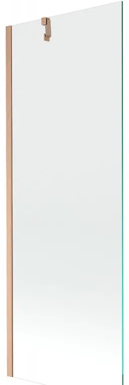 Mexen Next, 1-krídlová vaňová zástena 70 x 150 cm, 6mm číre sklo, medená matná, 895-070-000-00-00-65