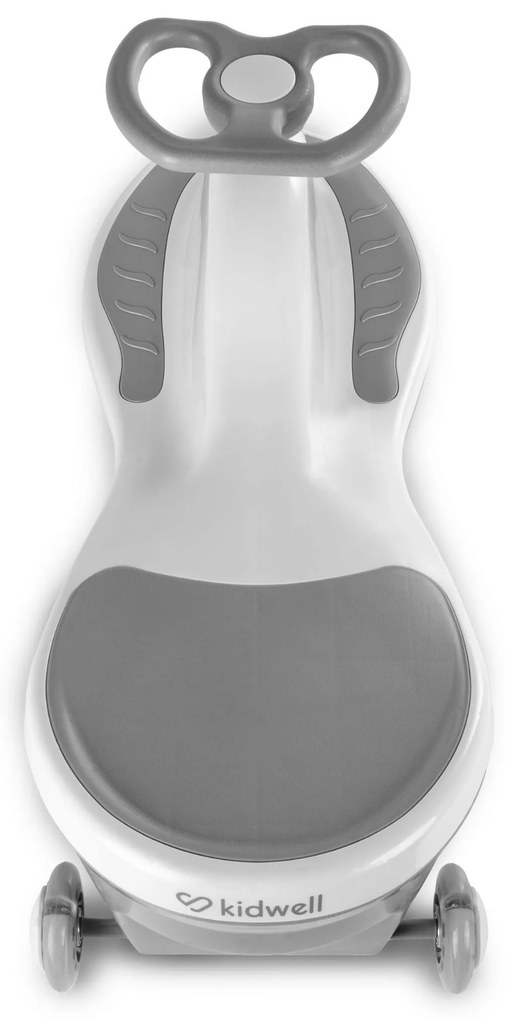Kidwell ROLLO šedé balančné odrážadlo s LED kolieskami, nosnosť 100 kg