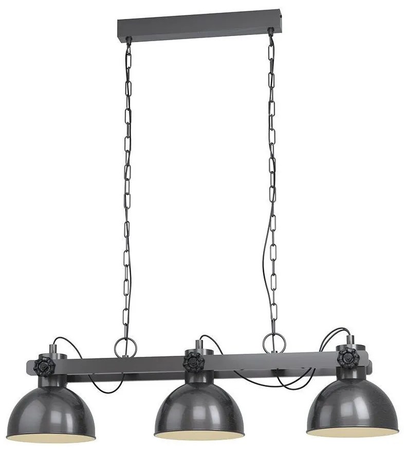 Eglo 43168 - Luster na reťazi LUBENHAM 3xE27/28W/230V