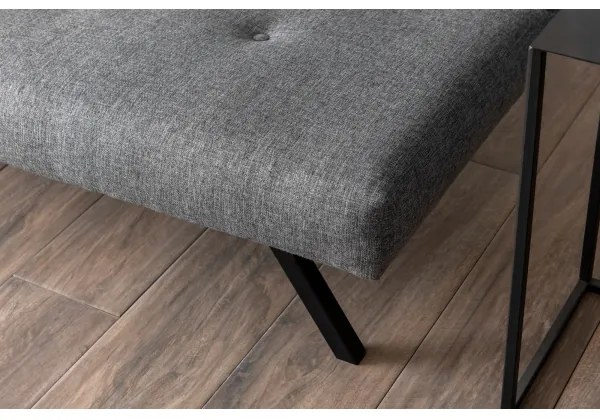 Dvojmiestna pohovka LOKO svetlosivá