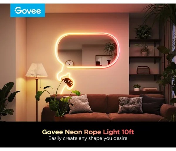 Govee - Neon 2 MATTER ohybný LED pás 3m RGBIC Wi-Fi