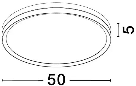 LED stropné svietidlo Cantria 50