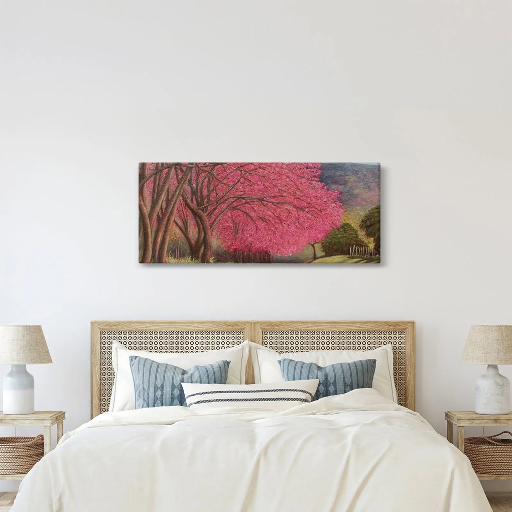 Obraz rozkvitnutých stromov (120x50 cm)
