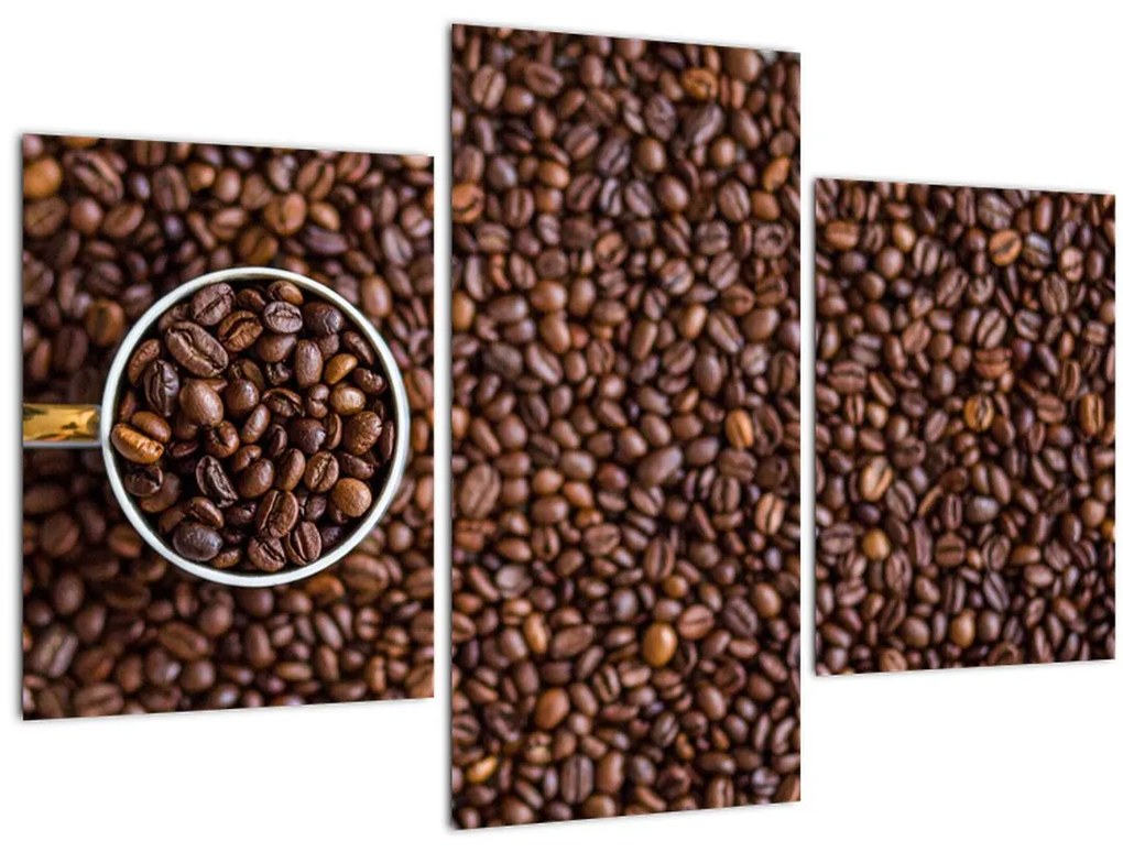 Obraz - kávové zrná (90x60 cm)