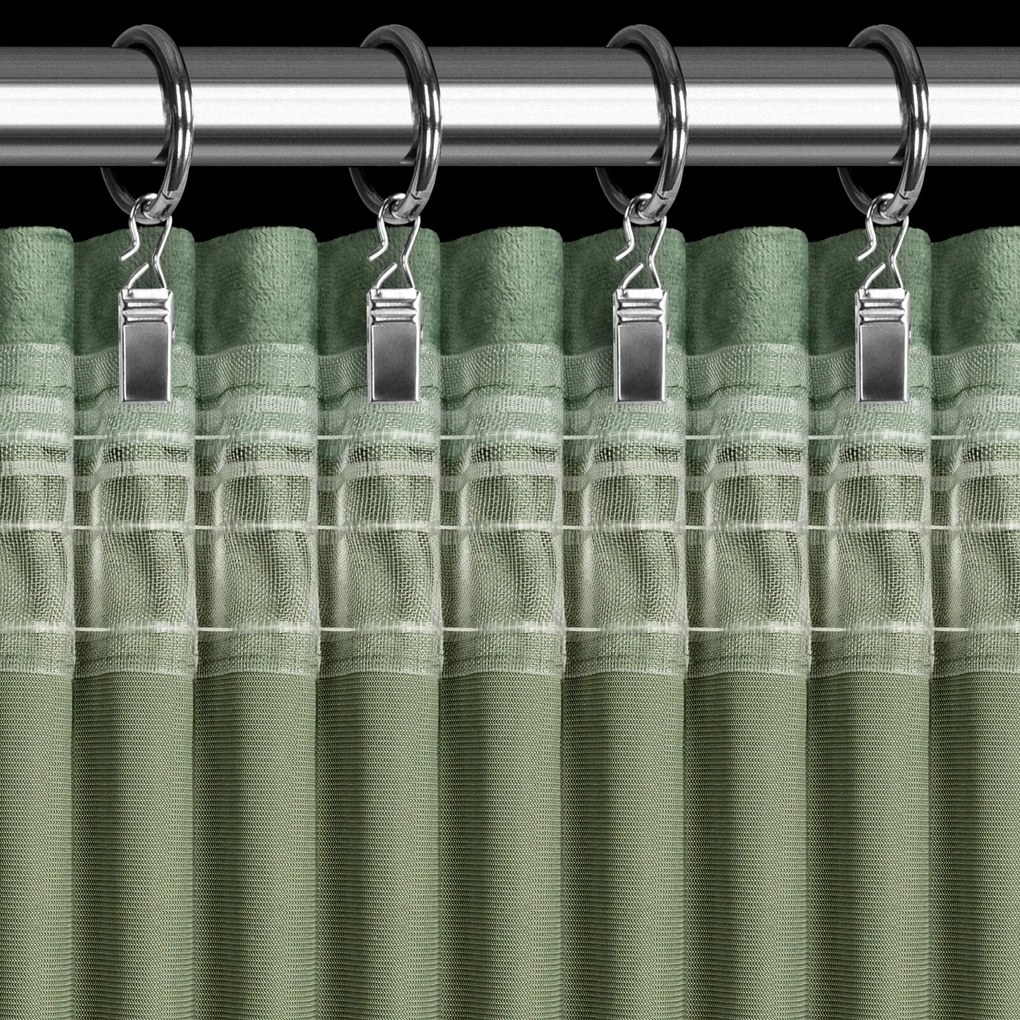 ZATEMŇOVACÍ ZÁVES NA PÁSKE ROSA 140X270 CM TMAVOMÄTOVÁ