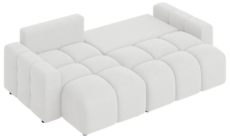 Biela rozkladacia rohová pohovka (variabilná) Luki – Ropez