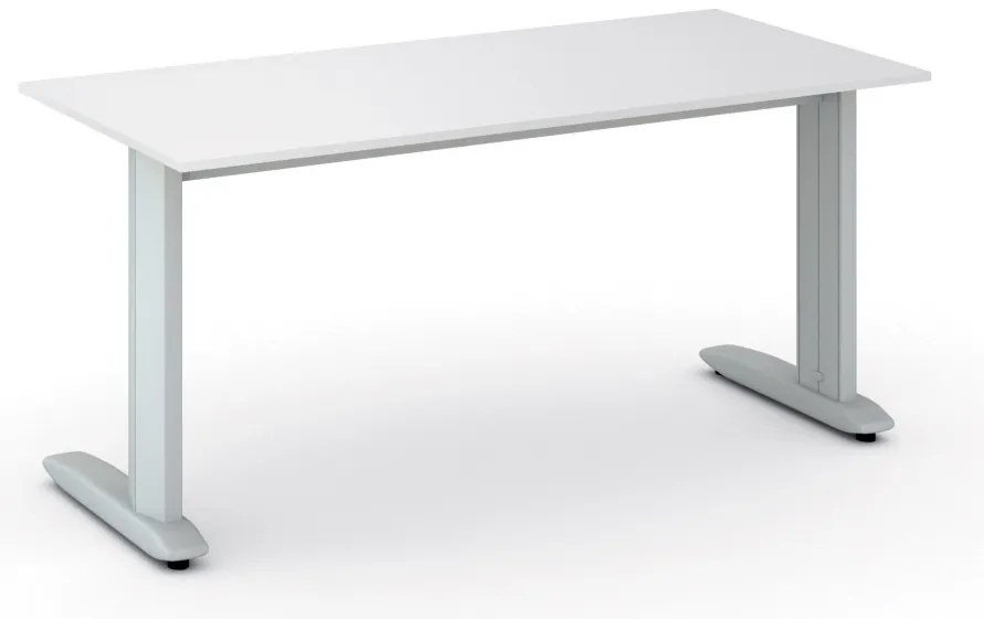 Kancelársky písací stôl PRIMO FLEXIBLE, 160x80 cm, biela