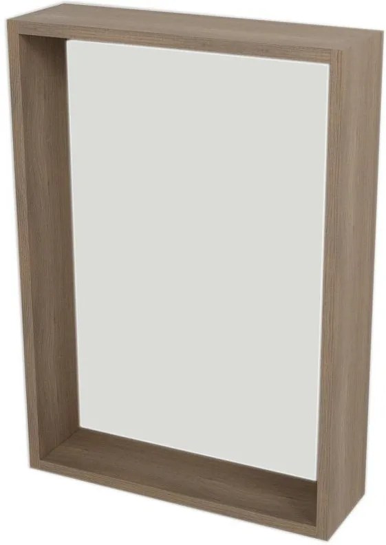 Riwa RW513 policové zrkadlo 50x70x15 cm, orech bruno