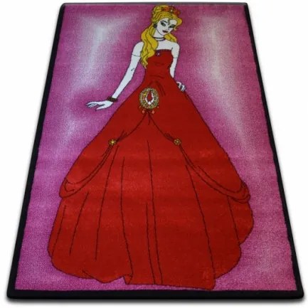 Detský koberec Kids Princess ružový C425