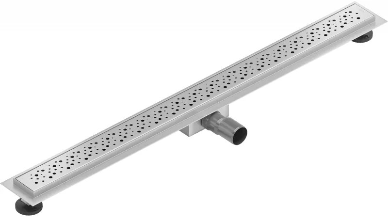 Mexen Flat nerezový sprchový žľab 80 cm vzor M12, 1021080-15