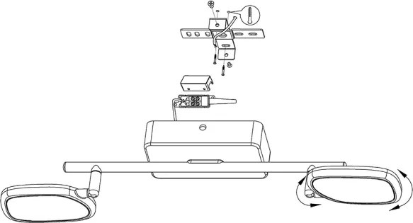 Eglo 97692 - LED RGB Bodové svietidlo PALOMBARE-C 2xLED/5W/230V