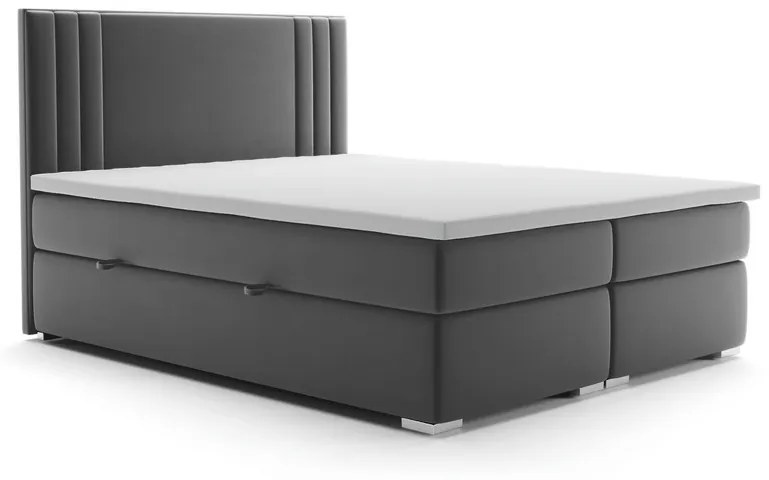 Čalúnená posteľ boxspring MORANO, 140x200, magic velvet 2215