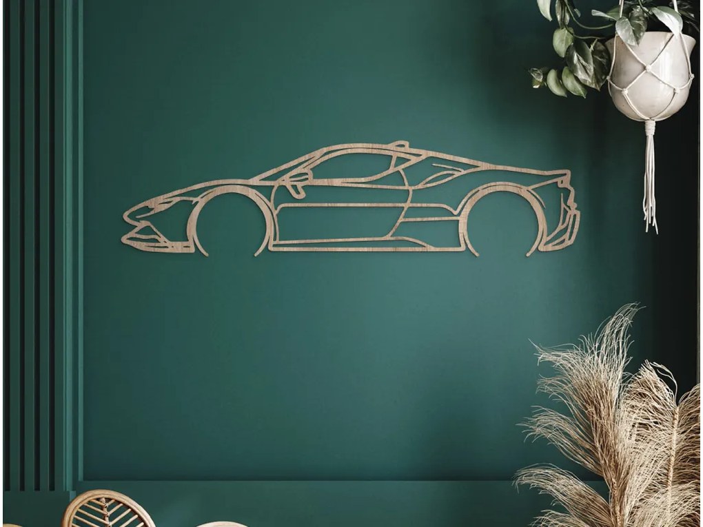 drevko Nálepka Ferrari SF90 Stradale Rozmer obrazu: 22 x 86 cm, Farba dekorácie: Čierna