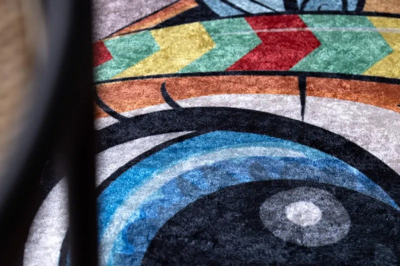 Dywany Łuszczów, Detský kusový koberec Bambino 1960 Tiger indian white, 160x220, viacfarebná, detská izba