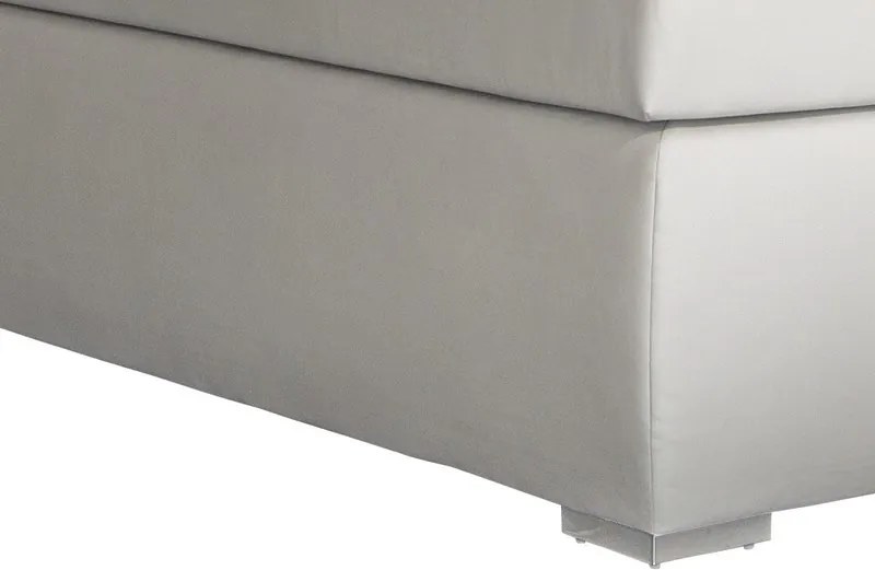 Posteľ boxspring Agnes 180x200 cm, krémová látka
