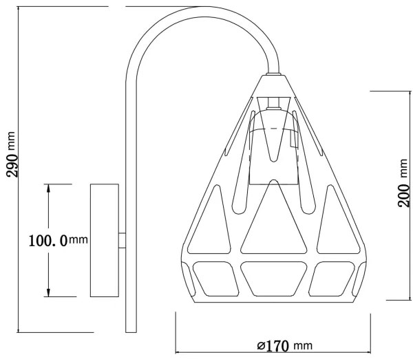 Globo 15889W - Nástenné svietidlo HASSAN 1xE27/40W/230V