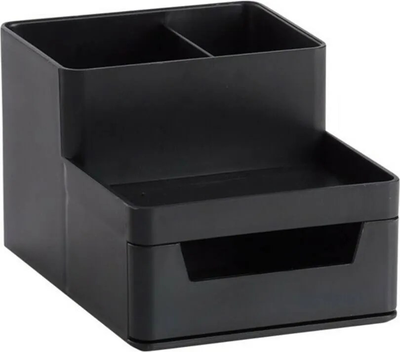 Zeller Present Plastový organizér na písacie a kancelárske potreby, UNTENSIL, čierny