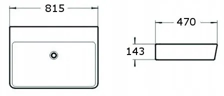 Mexen LILI UMÝVADLO, 81x47 CM, BIELA, 21138100