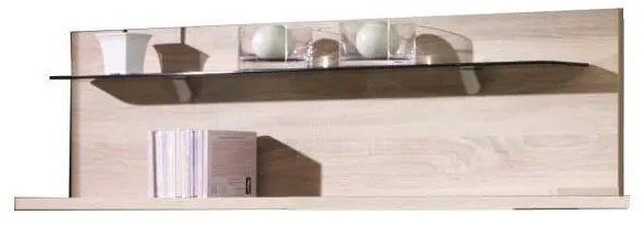 Polička Fishburn F6 (sonoma + grafit). Akcia -24%. Vlastná spoľahlivá doprava až k Vám domov. 606310