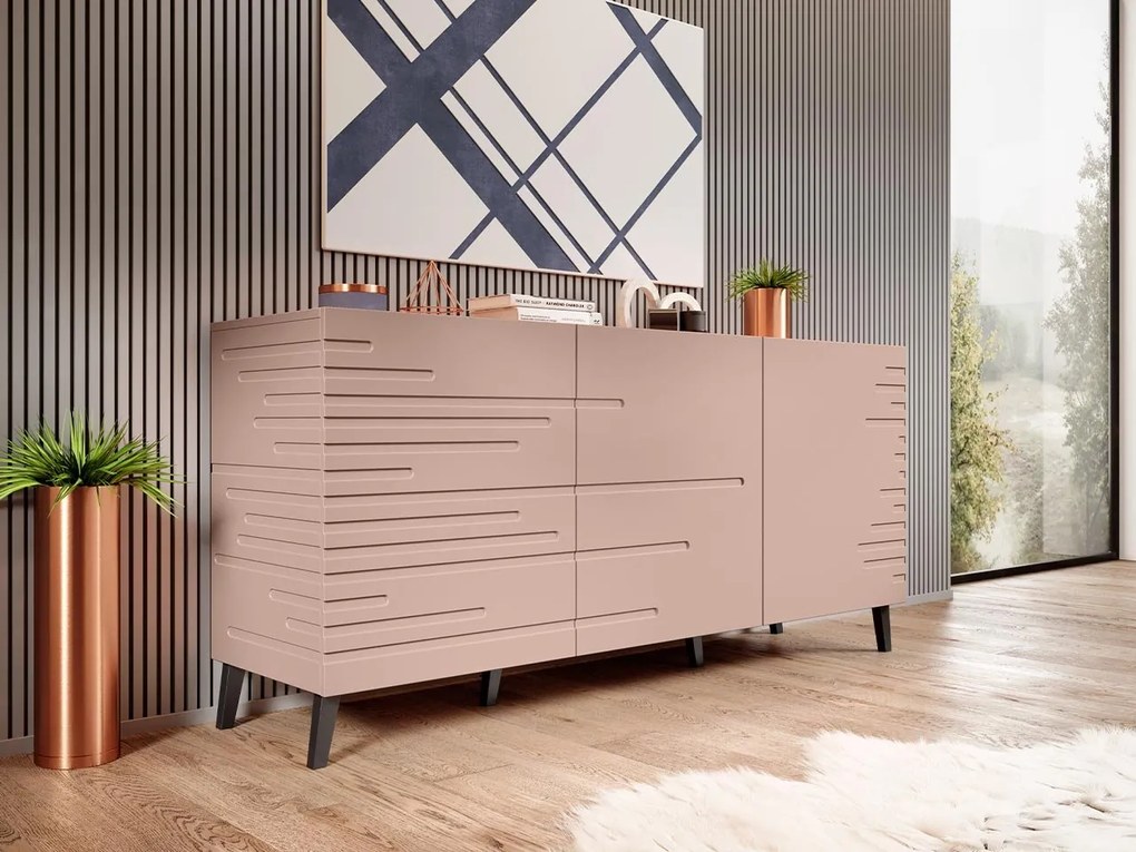Komoda Doppo 3D, Farby: granat