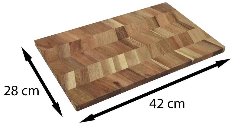 Doska na krájanie Wood, akácia, 42x28 cm