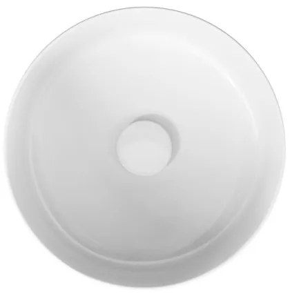 Cersanit K114-020 CREA umývadlo na dosku, pr. 38 cm, keramika, lesklá biela